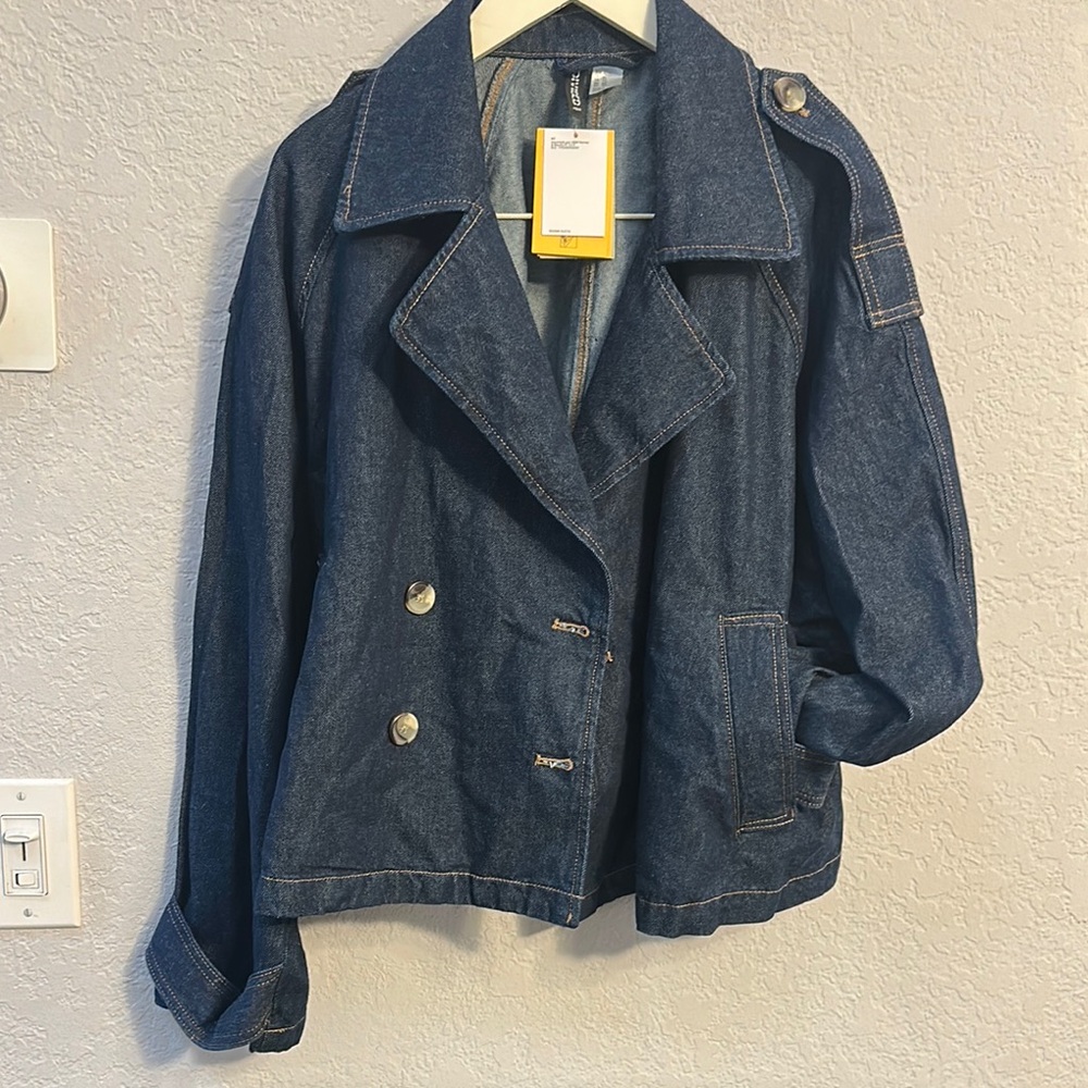 H&M Blue Jean Jacket Classic Denim Style